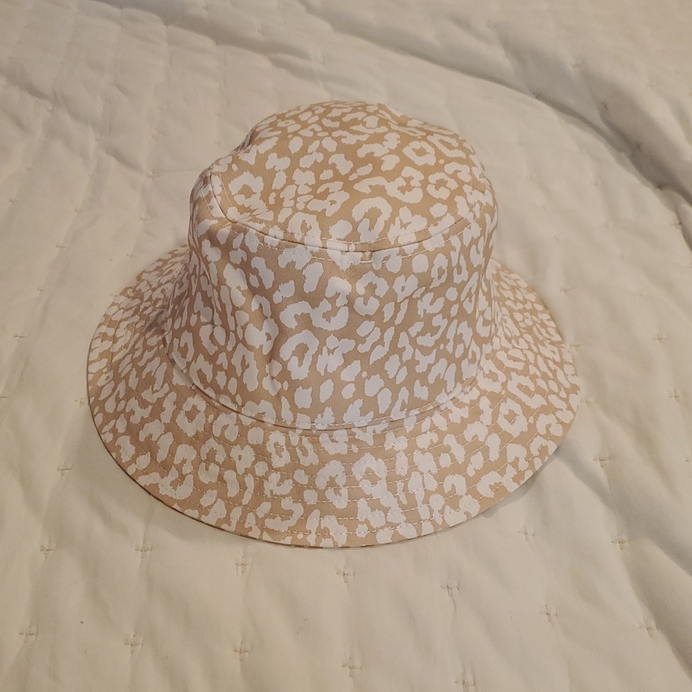 J.CREW FACTORY Printed Cream White Sun Hat